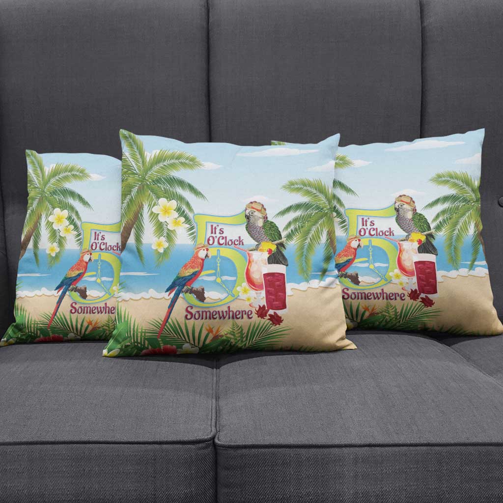 Guyana Christmas Pillow Cover Macaw Red-fan Parrot Tropical Vibes - Wonder Print Shop