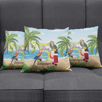 Guyana Christmas Pillow Cover Macaw Red-fan Parrot Tropical Vibes - Wonder Print Shop