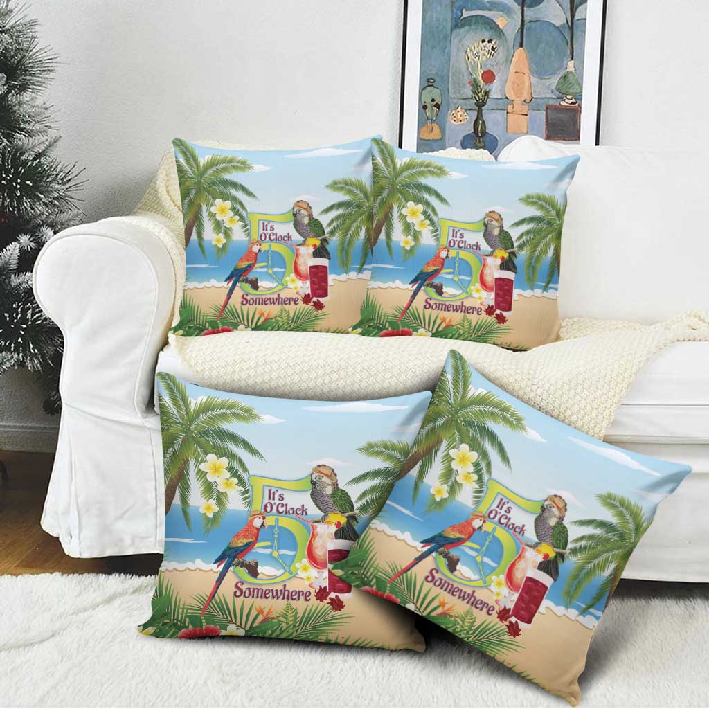 Guyana Christmas Pillow Cover Macaw Red-fan Parrot Tropical Vibes - Wonder Print Shop