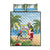 Guyana Christmas Quilt Bed Set Macaw Red-fan Parrot Tropical Vibes - Wonder Print Shop