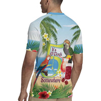 Guyana Christmas Rugby Jersey Macaw Red-fan Parrot Tropical Vibes - Wonder Print Shop