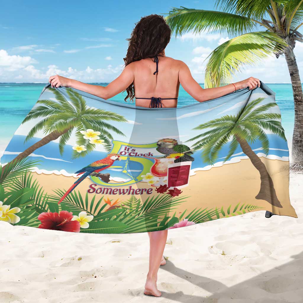 Guyana Christmas Sarong Macaw Red-fan Parrot Tropical Vibes - Wonder Print Shop