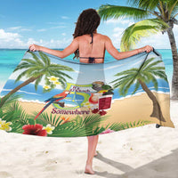Guyana Christmas Sarong Macaw Red-fan Parrot Tropical Vibes - Wonder Print Shop