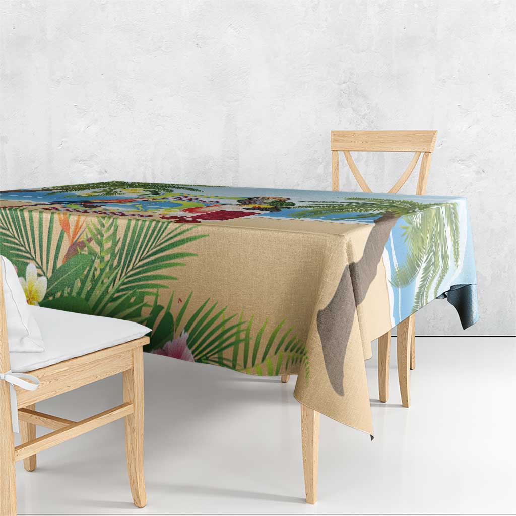 Guyana Christmas Tablecloth Macaw Red-fan Parrot Tropical Vibes - Wonder Print Shop
