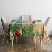 Guyana Christmas Tablecloth Macaw Red-fan Parrot Tropical Vibes - Wonder Print Shop