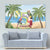 Guyana Christmas Tapestry Macaw Red-fan Parrot Tropical Vibes - Wonder Print Shop
