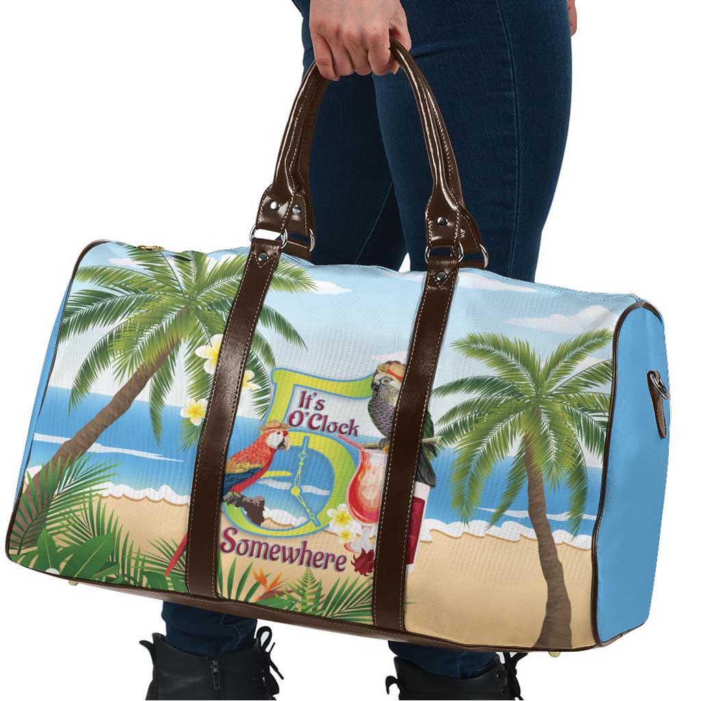 Guyana Christmas Travel Bag Macaw Red-fan Parrot Tropical Vibes - Wonder Print Shop