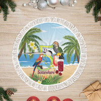 Guyana Christmas Tree Skirt Macaw Red-fan Parrot Tropical Vibes - Wonder Print Shop