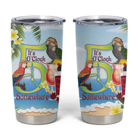 Guyana Christmas Tumbler Cup Macaw Red-fan Parrot Tropical Vibes - Wonder Print Shop