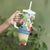Guyana Christmas Tumbler With Handle Macaw Red-fan Parrot Tropical Vibes - Wonder Print Shop