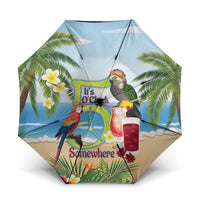 Guyana Christmas Umbrella Macaw Red-fan Parrot Tropical Vibes - Wonder Print Shop