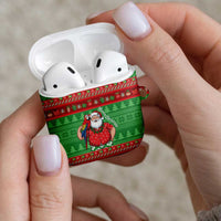 Guyana Christmas AirPods Case Santa With Macaw Parrot Merry Xmas - Wonder Print Shop