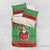Guyana Christmas Bedding Set Santa With Macaw Parrot Merry Xmas - Wonder Print Shop