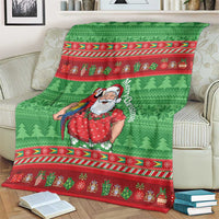 Guyana Christmas Blanket Santa With Macaw Parrot Merry Xmas - Wonder Print Shop