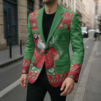 Guyana Christmas Blazer Santa With Macaw Parrot Merry Xmas - Wonder Print Shop