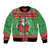 Guyana Christmas Bomber Jacket Santa With Macaw Parrot Merry Xmas - Wonder Print Shop