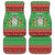 Guyana Christmas Car Mats Santa With Macaw Parrot Merry Xmas - Wonder Print Shop