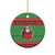 Guyana Christmas Ceramic Ornament Santa With Macaw Parrot Merry Xmas - Wonder Print Shop