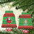 Guyana Christmas Ceramic Ornament Santa With Macaw Parrot Merry Xmas - Wonder Print Shop