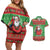 Guyana Christmas Couples Matching Off Shoulder Short Dress and Hawaiian Shirt Santa With Macaw Parrot Merry Xmas - Wonder Print Shop