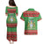 Guyana Christmas Couples Matching Puletasi and Hawaiian Shirt Santa With Macaw Parrot Merry Xmas - Wonder Print Shop