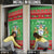 Guyana Christmas Door Cover Santa With Macaw Parrot Merry Xmas - Wonder Print Shop