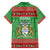 Guyana Christmas Family Matching Off The Shoulder Long Sleeve Dress and Hawaiian Shirt Santa With Macaw Parrot Merry Xmas - Wonder Print Shop