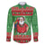 Guyana Christmas Family Matching Off The Shoulder Long Sleeve Dress and Hawaiian Shirt Santa With Macaw Parrot Merry Xmas - Wonder Print Shop