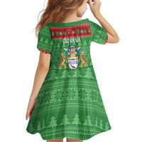 Guyana Christmas Family Matching Off Shoulder Maxi Dress and Hawaiian Shirt Santa With Macaw Parrot Merry Xmas - Wonder Print Shop