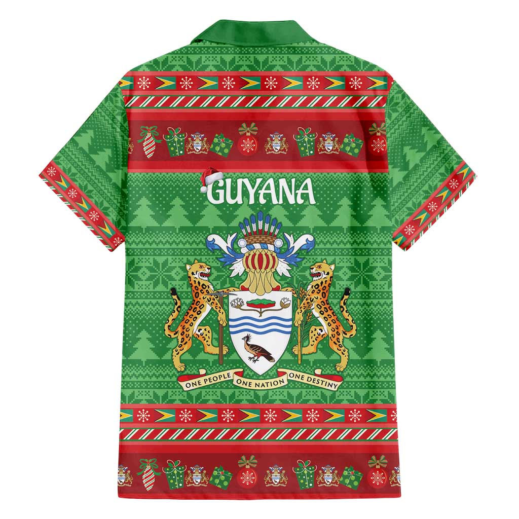 Guyana Christmas Family Matching Puletasi and Hawaiian Shirt Santa With Macaw Parrot Merry Xmas - Wonder Print Shop