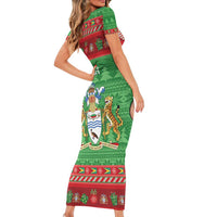 Guyana Christmas Family Matching Short Sleeve Bodycon Dress and Hawaiian Shirt Santa With Macaw Parrot Merry Xmas - Wonder Print Shop