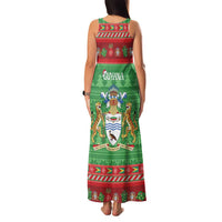 Guyana Christmas Family Matching Tank Maxi Dress and Hawaiian Shirt Santa With Macaw Parrot Merry Xmas - Wonder Print Shop