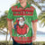 Guyana Christmas Hawaiian Shirt Santa With Macaw Parrot Merry Xmas - Wonder Print Shop
