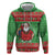 Guyana Christmas Hoodie Santa With Macaw Parrot Merry Xmas - Wonder Print Shop