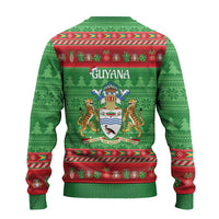 Guyana Christmas Ugly Christmas Sweater Santa With Macaw Parrot Merry Xmas - Wonder Print Shop