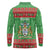 Guyana Christmas Long Sleeve Polo Shirt Santa With Macaw Parrot Merry Xmas - Wonder Print Shop