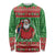 Guyana Christmas Long Sleeve Shirt Santa With Macaw Parrot Merry Xmas - Wonder Print Shop