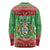 Guyana Christmas Long Sleeve Shirt Santa With Macaw Parrot Merry Xmas - Wonder Print Shop