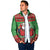Guyana Christmas Padded Jacket Santa With Macaw Parrot Merry Xmas - Wonder Print Shop