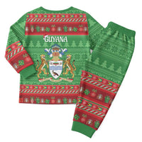 Guyana Christmas Pajama Set Santa With Macaw Parrot Merry Xmas - Wonder Print Shop