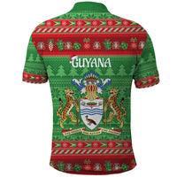 Guyana Christmas Polo Shirt Santa With Macaw Parrot Merry Xmas - Wonder Print Shop