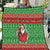 Guyana Christmas Quilt Santa With Macaw Parrot Merry Xmas - Wonder Print Shop