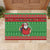 Guyana Christmas Rubber Doormat Santa With Macaw Parrot Merry Xmas - Wonder Print Shop