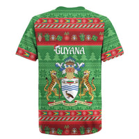 Guyana Christmas Rugby Jersey Santa With Macaw Parrot Merry Xmas - Wonder Print Shop