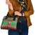 Guyana Christmas Shoulder Handbag Santa With Macaw Parrot Merry Xmas - Wonder Print Shop