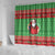 Guyana Christmas Shower Curtain Santa With Macaw Parrot Merry Xmas - Wonder Print Shop