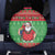 Guyana Christmas Spare Tire Cover Santa With Macaw Parrot Merry Xmas - Wonder Print Shop