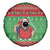 Guyana Christmas Spare Tire Cover Santa With Macaw Parrot Merry Xmas - Wonder Print Shop