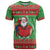 Guyana Christmas T Shirt Santa With Macaw Parrot Merry Xmas - Wonder Print Shop