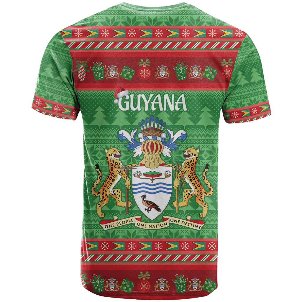 Guyana Christmas T Shirt Santa With Macaw Parrot Merry Xmas - Wonder Print Shop